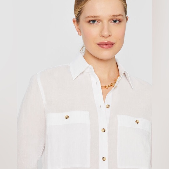 Club Monaco Marnee Chemise in Green - Picture 4 of 8